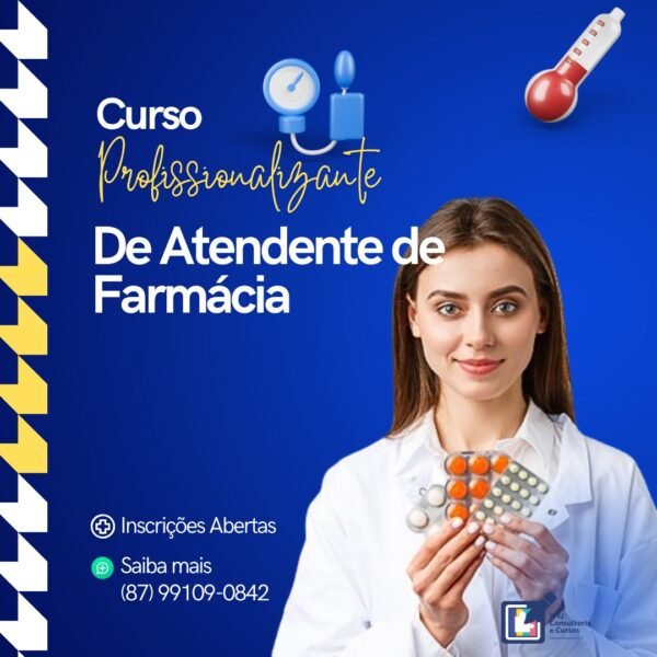 CURSO PROFISSIONALIZANTE ATENDENTE DE FARMÁCIA