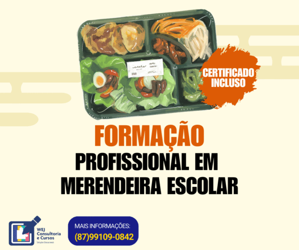 FORMAÇÃO PROFISSIONAL EM MERENDEIRA ESCOLAR